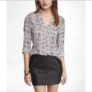 Snake Skin Pattern Express Portofino Shirt